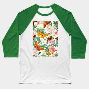 Moths and Butterflies Baseball T-Shirt